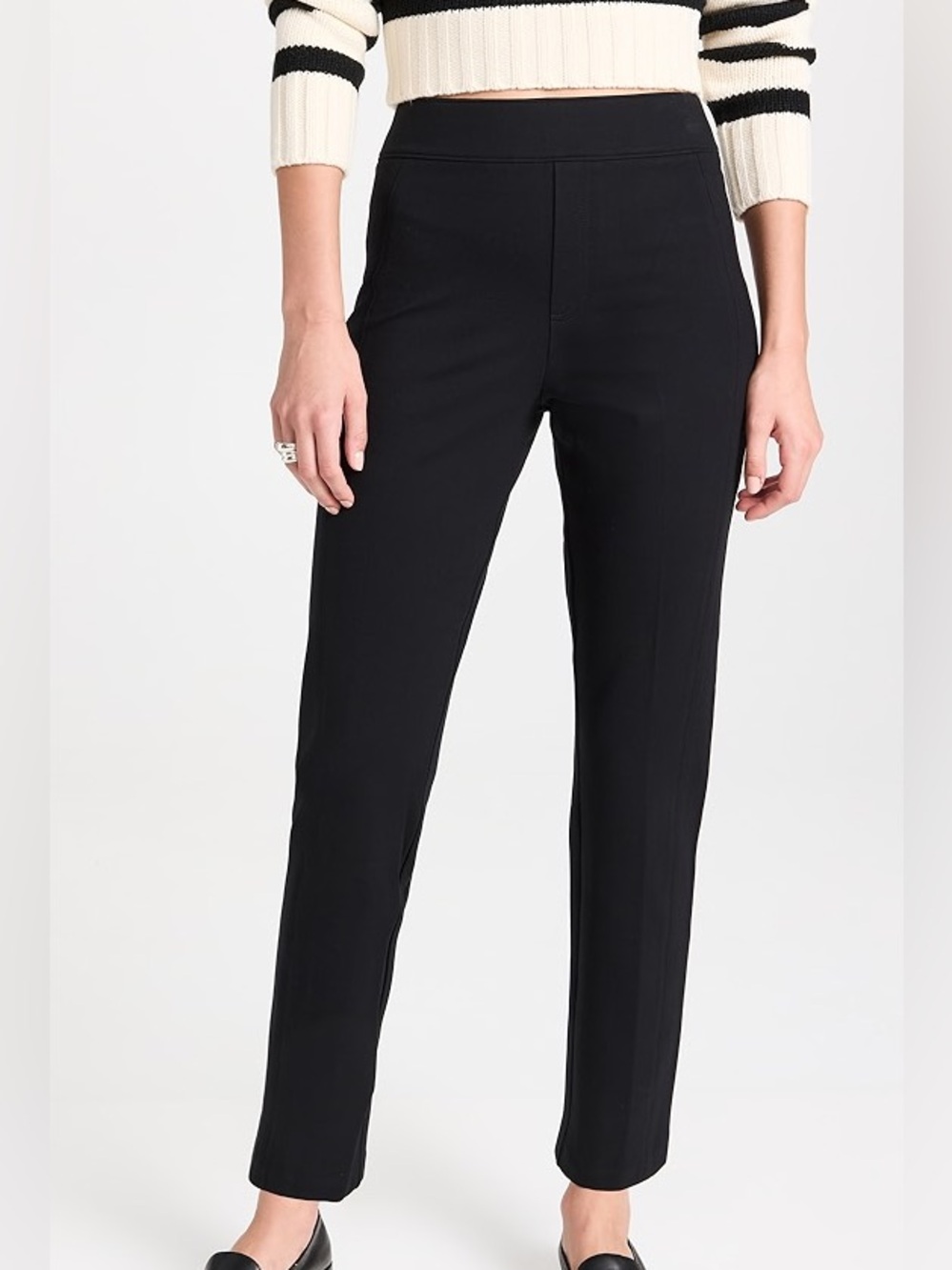 SPANXsmooth™ PerfectFit Ponte Slim Straight Pant in Black Sz S
